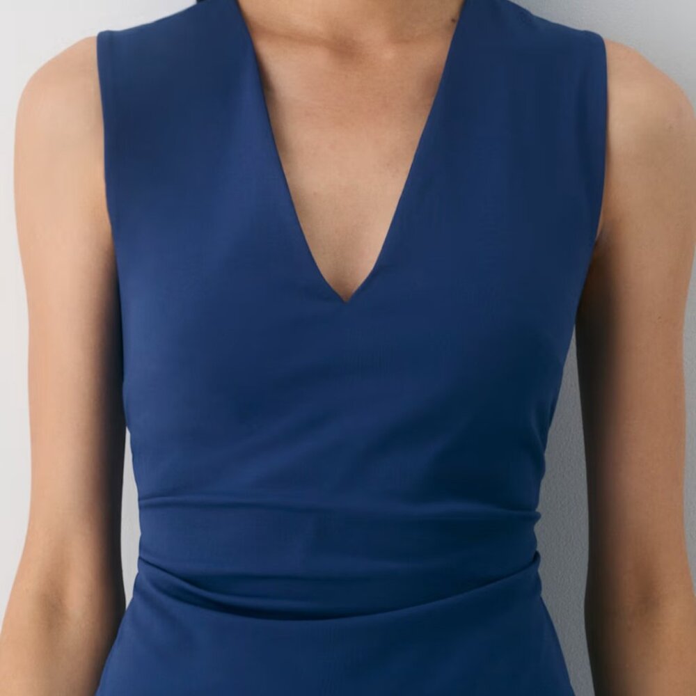Babaton Royal Blue Sleeveless Midi Dress - Picture 6 of 10